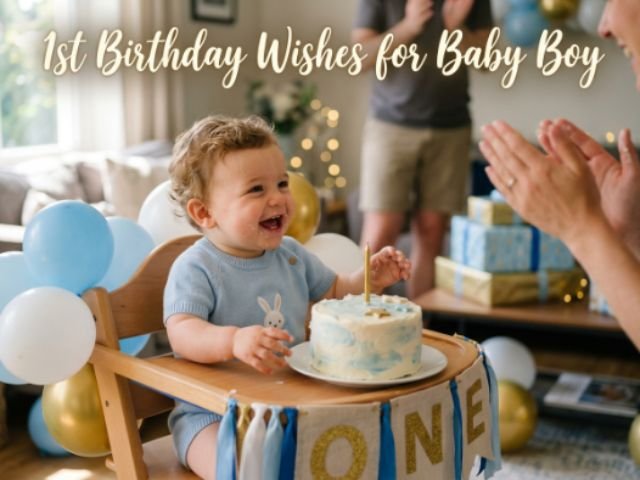 1st Birthday Wishes for Baby Boy