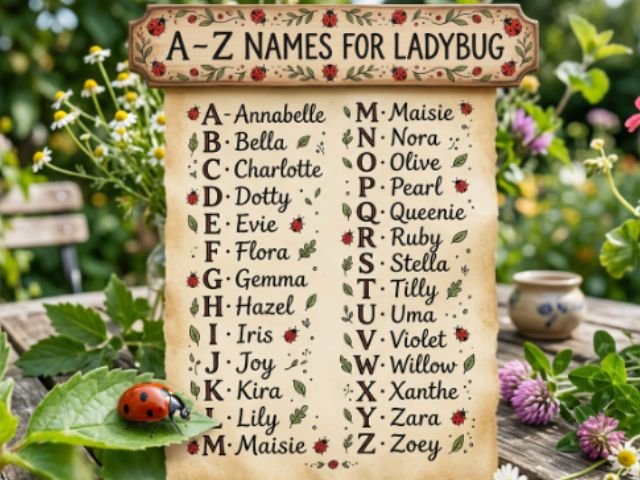 A – Z Names for Ladybug