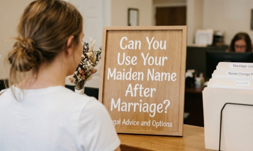 Can You Use Your Maiden Name After Marriage?