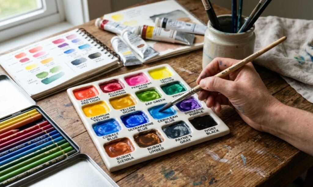 Colour Names for Drawing and Painting