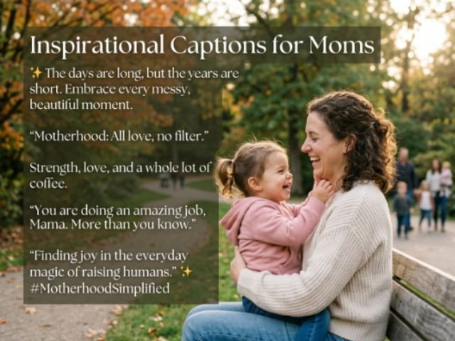 Inspirational Captions for Moms