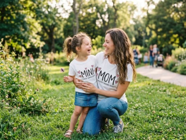 Mom & Daughter Twinning T-Shirt Moments