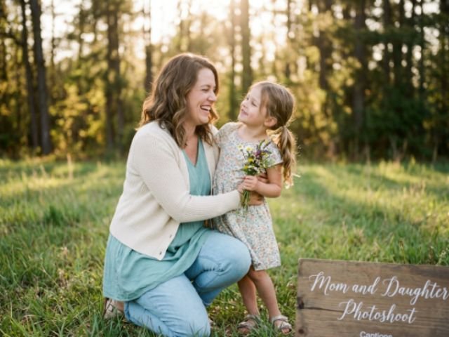 _Mom and Daughter Photoshoot Captions