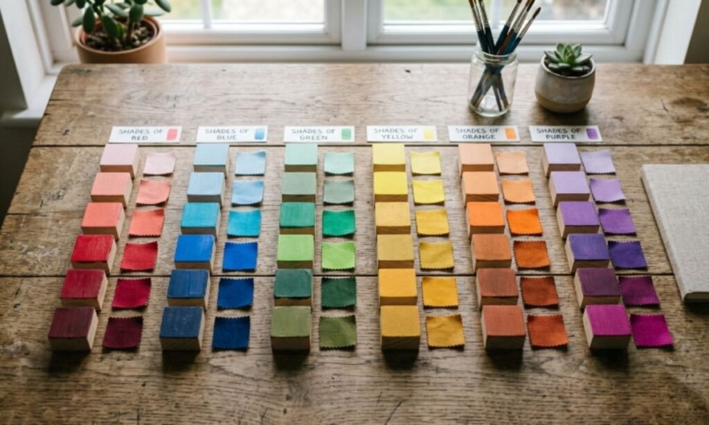 Shades of Common Colours