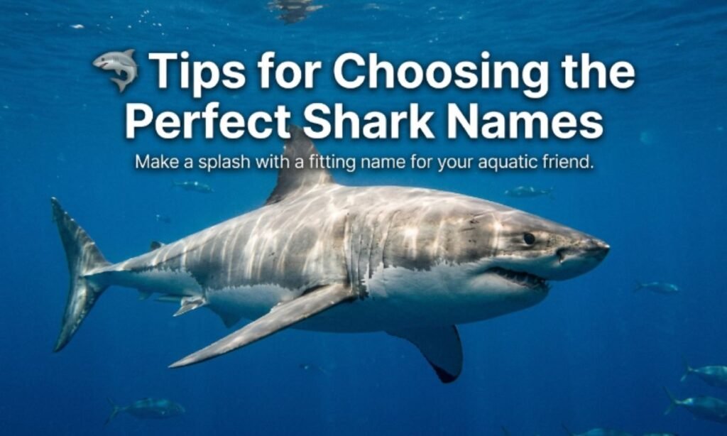 🦈 Tips for Choosing the Perfect Shark Names