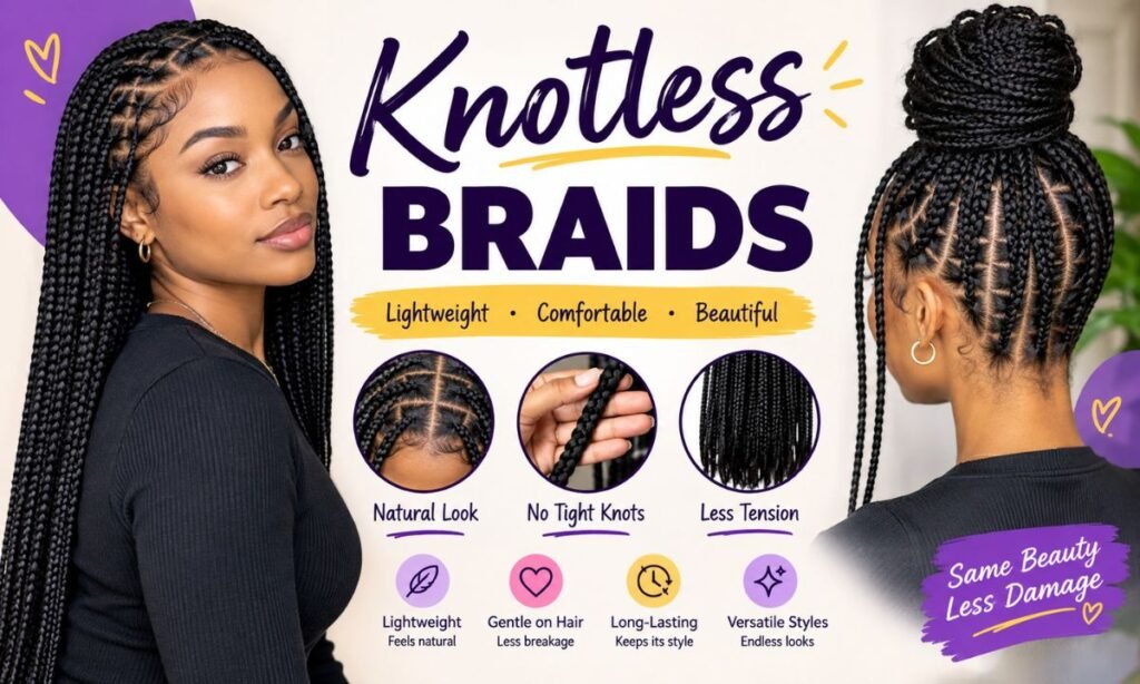 3. Knotless Braids