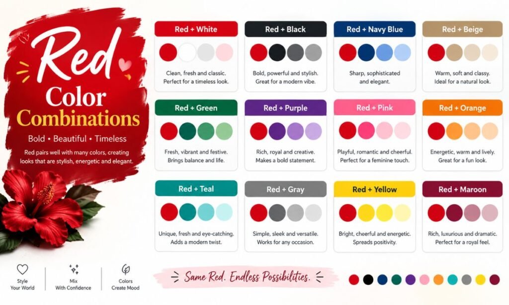 9. Red Color Combinations