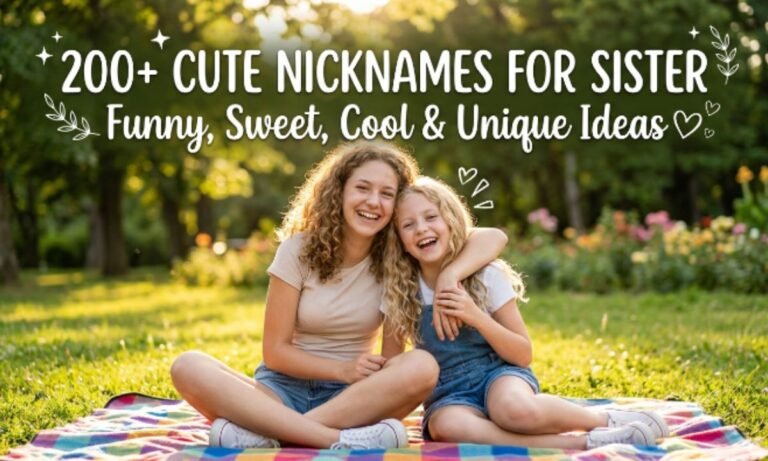 200+ Cute Nicknames for Sister: Funny, Sweet, Cool & Unique Ideas