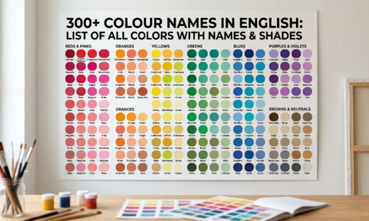 300+ Colour Names in English: List of All Colors With Names & Shades 