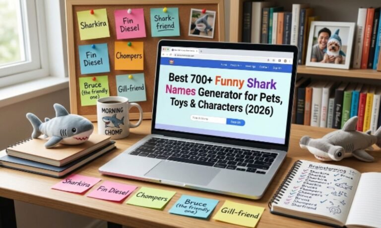 Find the best 700+ funny shark names for pets, plush toys, games, and characters. Explore cute, punny, cool, and creative shark name ideas for 2026.