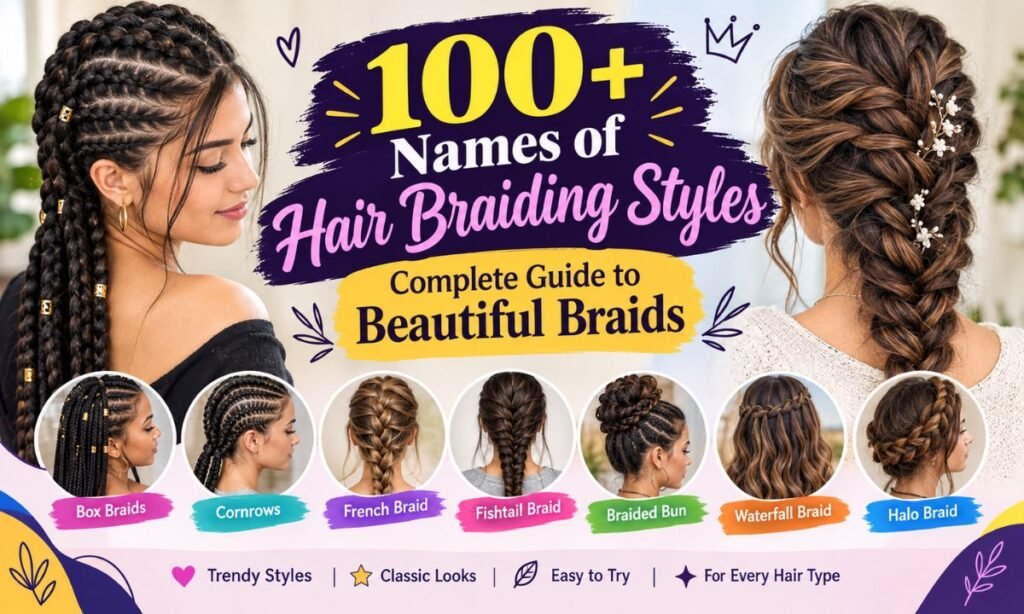 100+ Names of Hair Braiding Styles: Complete Guide to Beautiful Braids